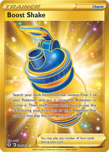 Boost Shake (Secret) (229/203), Evolving Skies — Pokémon card price