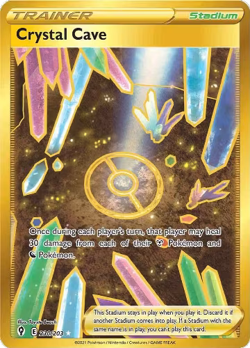 Crystal Cave (Secret) (230/203), Evolving Skies — Pokémon card price