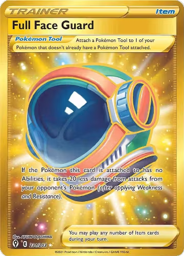 Full Face Guard (Secret) (231/203), Evolving Skies — Pokémon card price
