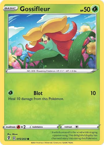 Gossifleur (015/203), Evolving Skies — Pokémon card price