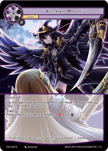 Astema's Wrath (TST-047), The Seventh — Force of Will card price