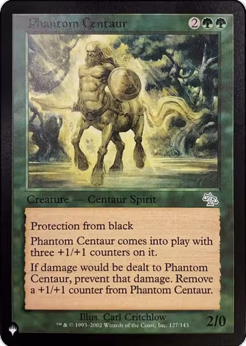 Phantom Centaur (Misprint) (127), The List Reprints — Magic card price