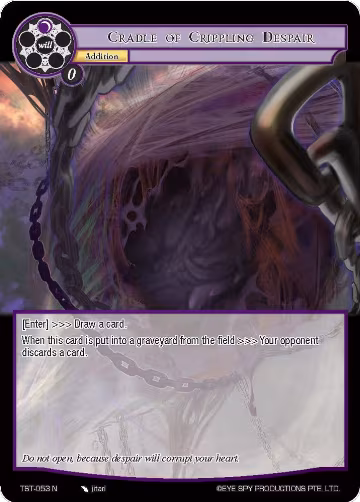 Cradle of Crippling Despair (TST-053), The Seventh — Force of Will card price