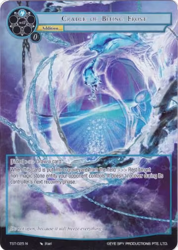 Cradle of Biting Frost (Full Art) (TST-025), The Seventh — Force of Will card price