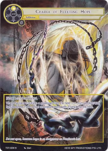 Cradle of Fleeting Hope (Full Art) (TST-006), The Seventh — Force of Will card price
