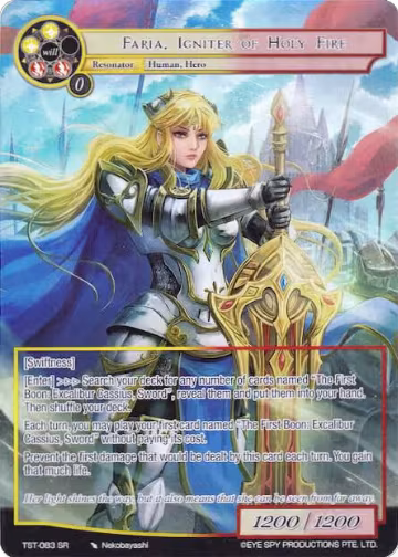 Faria, Igniter of Holy Fire (Full Art) (TST-083), The Seventh — Force of Will card price