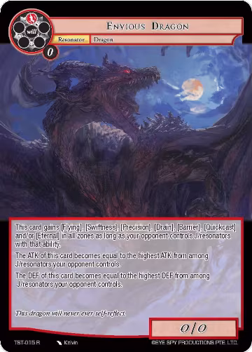 Envious Dragon (TST-015), The Seventh — Force of Will card price
