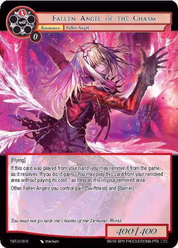 Fallen Angel of the Chasm (TST-016), The Seventh — Force of Will card price