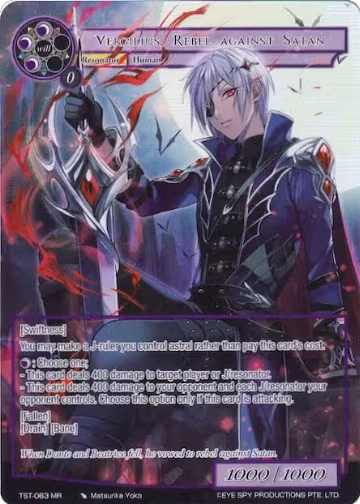Vergilius, Rebel Against Satan (Full Art) (TST-063) — card price