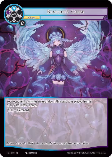 Beatrice's Curse (TST-071), The Seventh — Force of Will card price