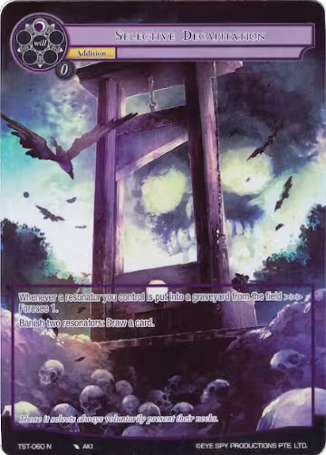 Selective Decapitation (Full Art) (TST-060), The Seventh — Force of Will card price