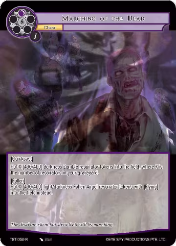 Marching of The Dead (TST-059), The Seventh — Force of Will card price