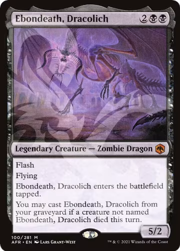 Ebondeath, Dracolich (100), AFR Ampersand Promos — Magic card price
