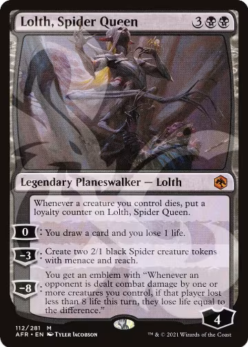 Lolth, Spider Queen (112), AFR Ampersand Promos — Magic card price