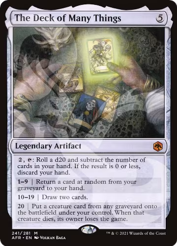 The Deck of Many Things (241), AFR Ampersand Promos — Magic card price
