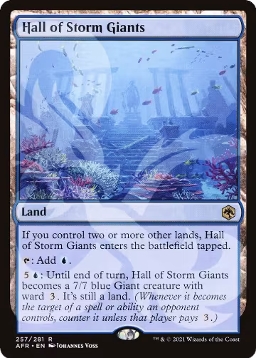 Hall of Storm Giants (257), AFR Ampersand Promos — Magic card price
