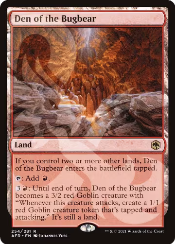Den of the Bugbear (254), AFR Ampersand Promos — Magic card price