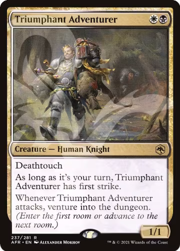Triumphant Adventurer (237), AFR Ampersand Promos — Magic card price