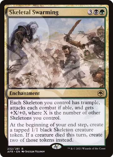 Skeletal Swarming (232), AFR Ampersand Promos — Magic card price