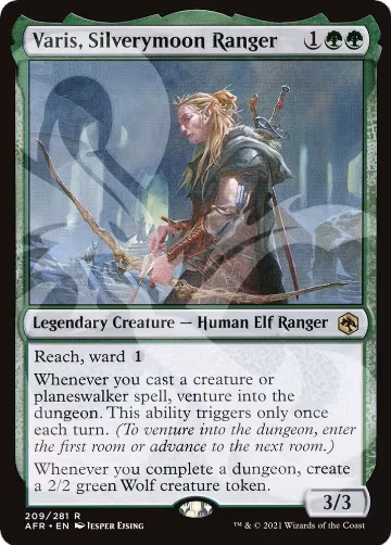 Varis, Silverymoon Ranger (209), AFR Ampersand Promos — Magic card price