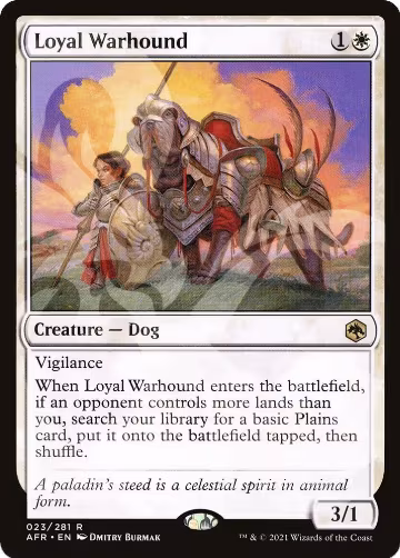 Loyal Warhound (23), AFR Ampersand Promos — Magic card price