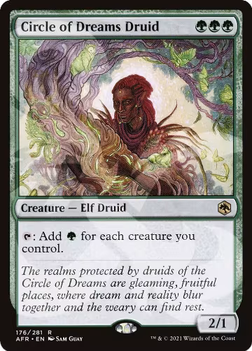 Circle of Dreams Druid (176), AFR Ampersand Promos — Magic card price