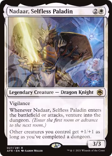 Nadaar, Selfless Paladin (27), AFR Ampersand Promos — Magic card price