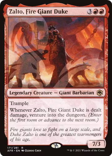 Zalto, Fire Giant Duke (171), AFR Ampersand Promos — Magic card price