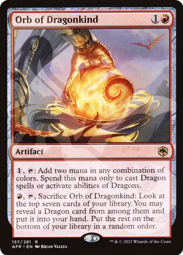 Orb of Dragonkind (157), AFR Ampersand Promos — Magic card price