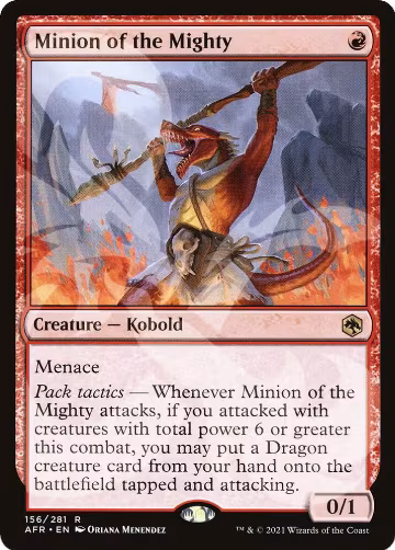 Minion of the Mighty (156), AFR Ampersand Promos — Magic card price