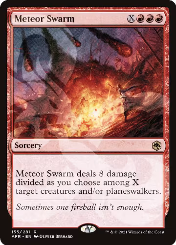 Meteor Swarm (155), AFR Ampersand Promos — Magic card price