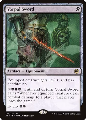Vorpal Sword (124), AFR Ampersand Promos — Magic card price