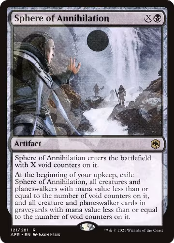 Sphere of Annihilation (121), AFR Ampersand Promos — Magic card price