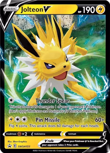 Jolteon V - SWSH151 (SWSH151), Sword & Shield Promo Cards — Pokémon card price