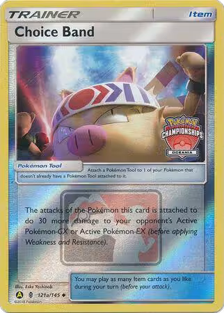 Choice Band - 121a/145 (Oceania Championships) (121a/145), League & Championship Cards — Pokémon card price