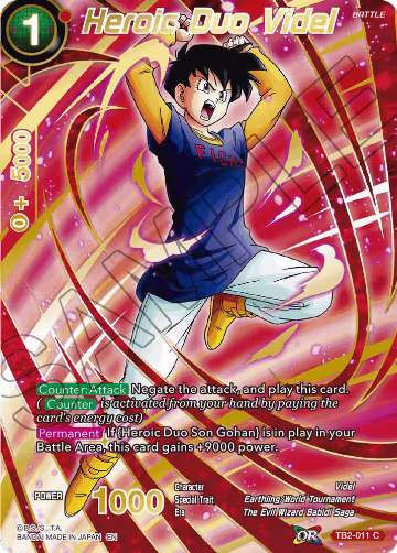 Heroic Duo Videl (Alternate Art) (TB2-011), Special Anniversary Set 2021 — DB Super card price