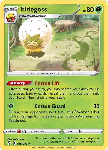 Eldegoss - 016/203 (016/203), Deck Exclusives — Pokémon card price