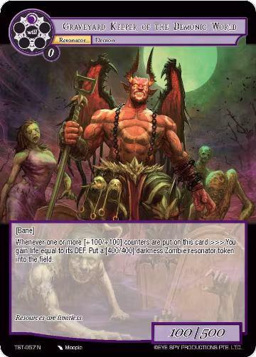 Graveyard Keeper of the Demonic World (TST-057), The Seventh — Force of Will card price