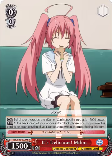 It's Delicious! Milim (TSK/S82-E029 RR), That Time I Got Reincarnated as a Slime Vol.2 — Weiß Schwarz card price