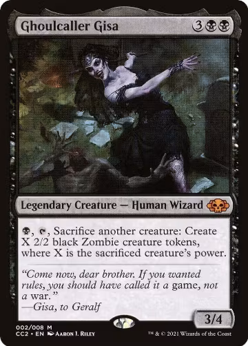 Ghoulcaller Gisa (2), Commander Collection: Black — Magic card price