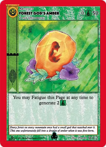 Forest God's Amber (9), Cryptid Nation: First Edition Tribal Theme Decks — MetaZoo card price