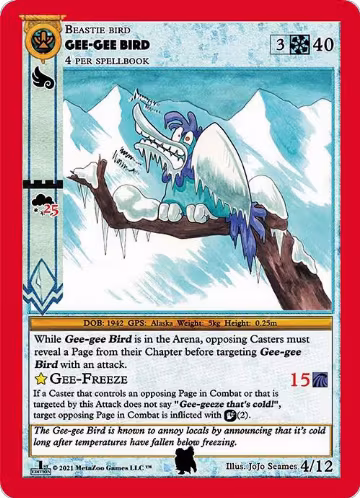 Gee-Gee Bird (4), Cryptid Nation: First Edition Tribal Theme Decks — MetaZoo card price