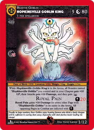 Hopkinsville Goblin King (1) — card price