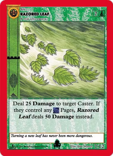 Razored Leaf (7), Cryptid Nation: First Edition Tribal Theme Decks — MetaZoo card price