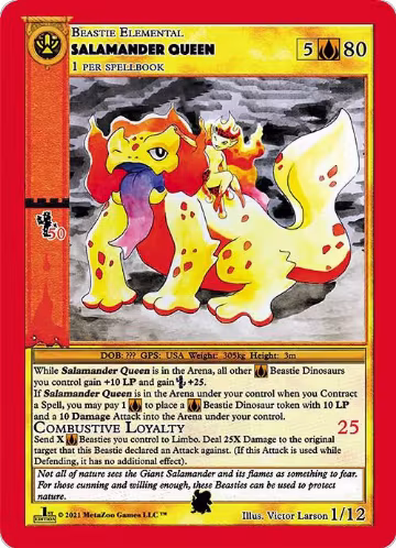 Salamander Queen (1), Cryptid Nation: First Edition Tribal Theme Decks — MetaZoo card price