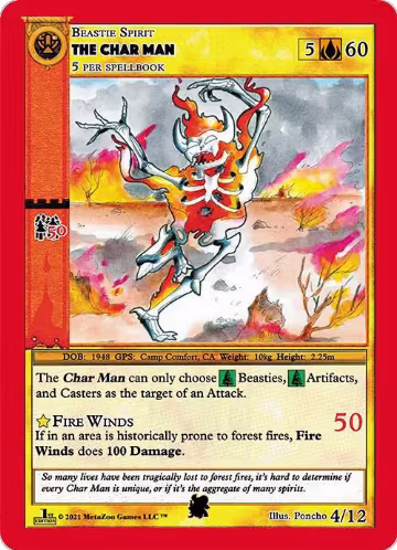 The Char Man (4), Cryptid Nation: First Edition Tribal Theme Decks — MetaZoo card price