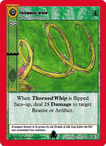 Thorned Whip (6), Cryptid Nation: First Edition Tribal Theme Decks — MetaZoo card price