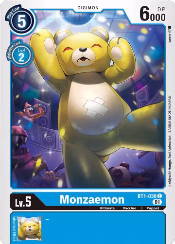 Monzaemon - BT1-038 (Alternate Art) (BT1-038 C), Starter Deck 08: Ulforce Veedramon — Digimon card price
