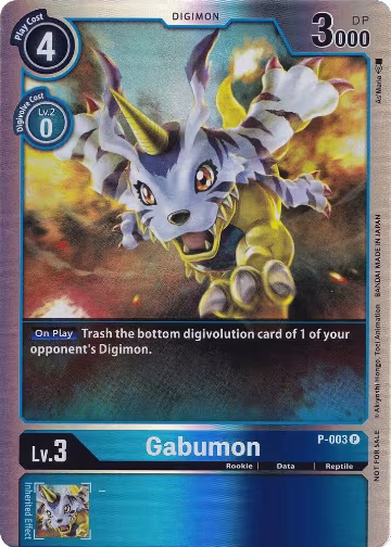 Gabumon - P-003 (Rainbow Foil) (P-003 P), Digimon Promotion Cards — Digimon card price