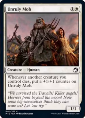 Unruly Mob (40), Innistrad: Midnight Hunt — Magic card price